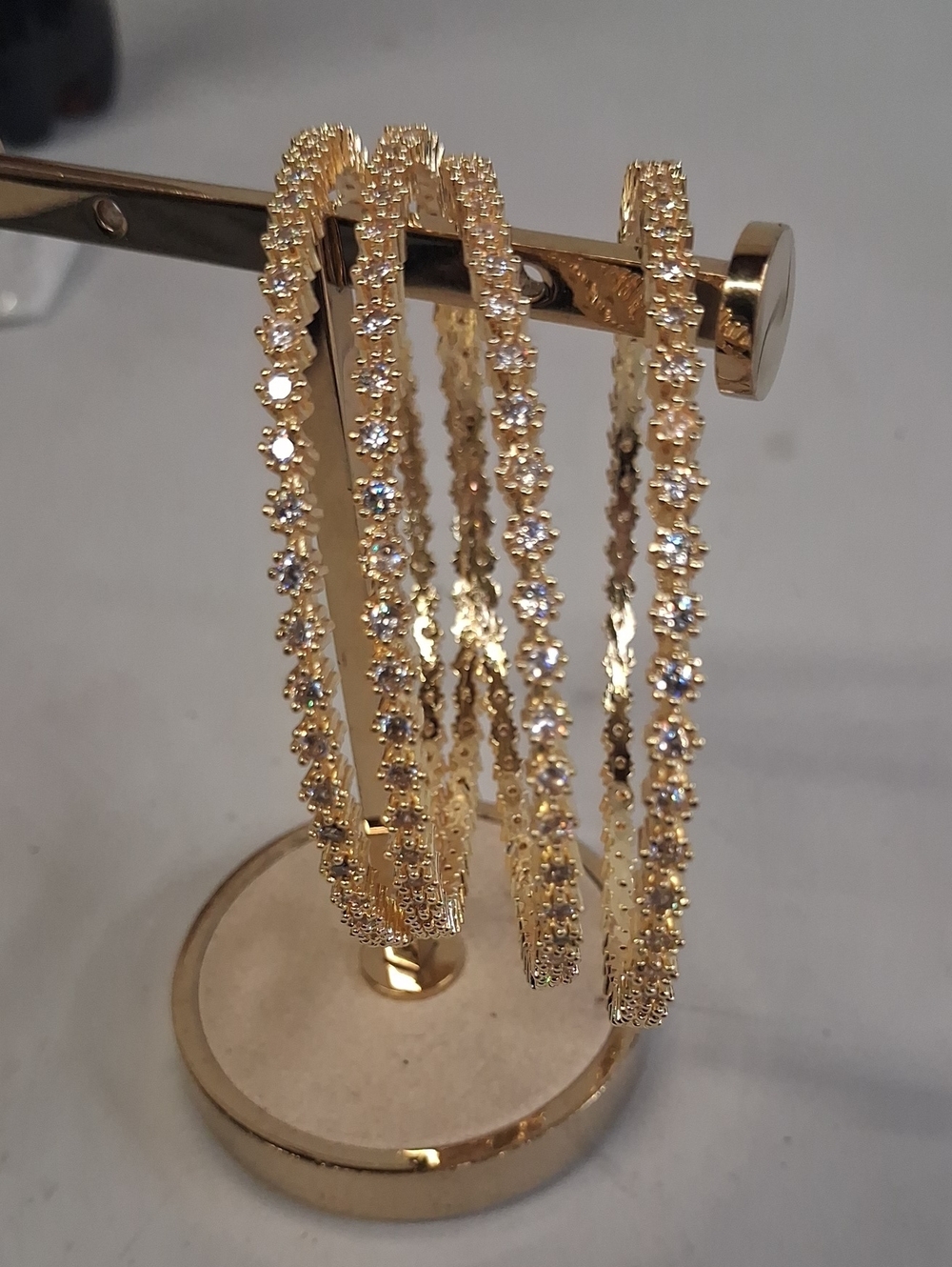 NWT 4 Gold Toned Indian Bangle Set